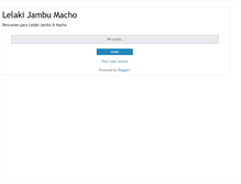 Tablet Screenshot of lelakijambumacho.blogspot.com