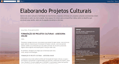 Desktop Screenshot of elaborandoprojetosculturais.blogspot.com