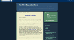 Desktop Screenshot of newriverfoundationonslow.blogspot.com