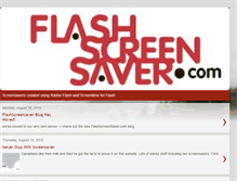 Tablet Screenshot of flashscreensaver.blogspot.com