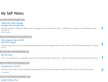 Tablet Screenshot of my-sap-notes.blogspot.com