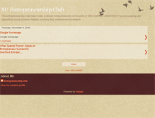 Tablet Screenshot of entrepreneurshipclubmba.blogspot.com