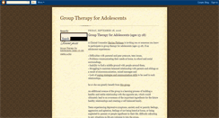 Desktop Screenshot of group-therapy-for-adolescents.blogspot.com