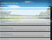 Tablet Screenshot of impatient4change.blogspot.com