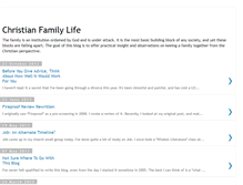 Tablet Screenshot of christianfamilylife.blogspot.com