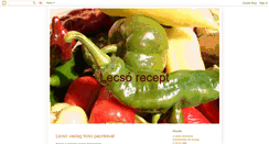 Desktop Screenshot of lecsorecept.blogspot.com
