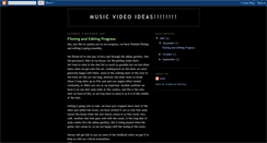 Desktop Screenshot of musicvideoideas.blogspot.com