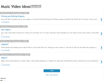 Tablet Screenshot of musicvideoideas.blogspot.com