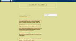 Desktop Screenshot of dharmashastram.blogspot.com