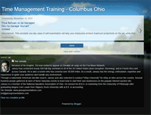 Tablet Screenshot of ohiotimemanagementtraining.blogspot.com