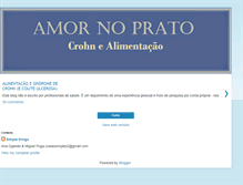 Tablet Screenshot of amor-noprato.blogspot.com