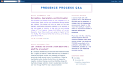 Desktop Screenshot of presenceprocessquestions.blogspot.com