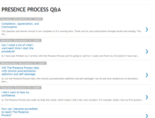 Tablet Screenshot of presenceprocessquestions.blogspot.com