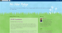 Desktop Screenshot of no-other-refuge.blogspot.com