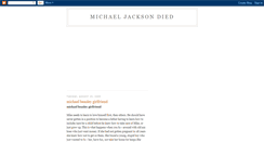 Desktop Screenshot of funeralofmichaeljackson.blogspot.com