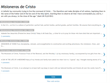 Tablet Screenshot of misionerosdecristo.blogspot.com