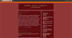 Desktop Screenshot of homelovefamilyfriends.blogspot.com