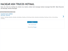 Tablet Screenshot of hackear-msn-trucos-hotmail.blogspot.com