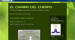 Desktop Screenshot of elcaminodelcuerpo.blogspot.com