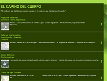 Tablet Screenshot of elcaminodelcuerpo.blogspot.com