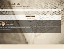 Tablet Screenshot of lifeandbeautyetc.blogspot.com