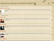 Tablet Screenshot of cennetemektup.blogspot.com