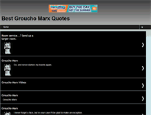 Tablet Screenshot of grouchomarxquote.blogspot.com