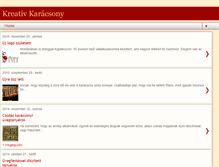 Tablet Screenshot of karacsony-kreativ.blogspot.com