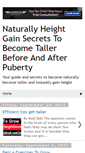 Mobile Screenshot of naturallyheightgain.blogspot.com