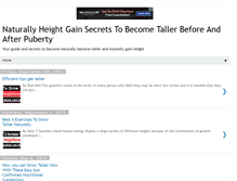 Tablet Screenshot of naturallyheightgain.blogspot.com