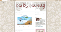 Desktop Screenshot of barbsbaloney.blogspot.com