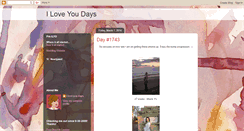 Desktop Screenshot of iloveyoudays.blogspot.com