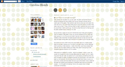 Desktop Screenshot of carolinablondeemma.blogspot.com