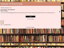 Tablet Screenshot of historyitneverends.blogspot.com
