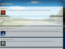 Tablet Screenshot of lwlightwords.blogspot.com