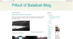 Desktop Screenshot of pitbullbaseball.blogspot.com