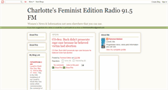 Desktop Screenshot of charlottesfeministradio.blogspot.com