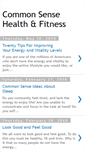 Mobile Screenshot of commonsense-healthfitness.blogspot.com