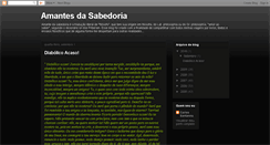 Desktop Screenshot of amantesdasabedoria.blogspot.com