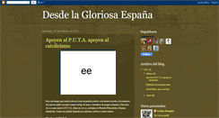 Desktop Screenshot of desdelagloriosaespana.blogspot.com