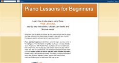 Desktop Screenshot of easypianolessonsforbeginners.blogspot.com