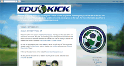 Desktop Screenshot of edukickengland.blogspot.com