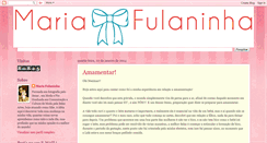 Desktop Screenshot of mariafulaninhaoficial.blogspot.com