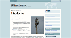 Desktop Screenshot of elmantenimientogeneral.blogspot.com