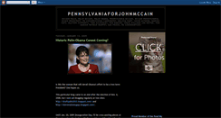 Desktop Screenshot of pennsylvaniaforjohnmccain.blogspot.com