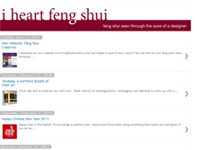 Tablet Screenshot of iheartfengshui.blogspot.com