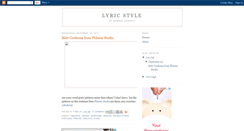 Desktop Screenshot of lyricstyle.blogspot.com