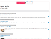 Tablet Screenshot of lyricstyle.blogspot.com