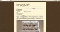 Desktop Screenshot of essencestudiotextiles.blogspot.com