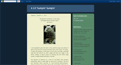 Desktop Screenshot of alilsumpinsumpin.blogspot.com